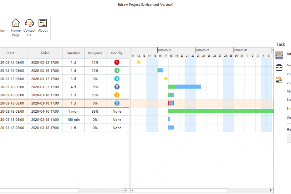 Edraw Project free Gantt chart software download [review]
