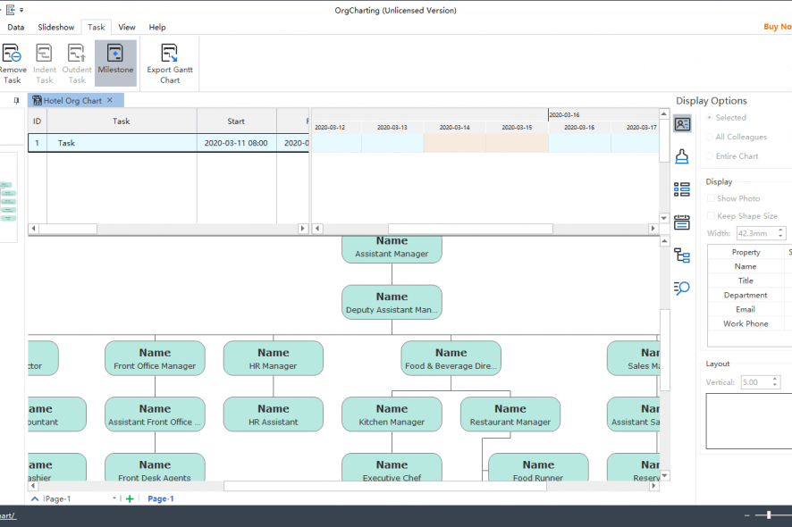 OrgCharting task