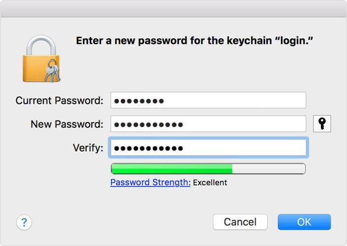 new password field enter new password for the keychain itunes error cannot verify the identity of the server