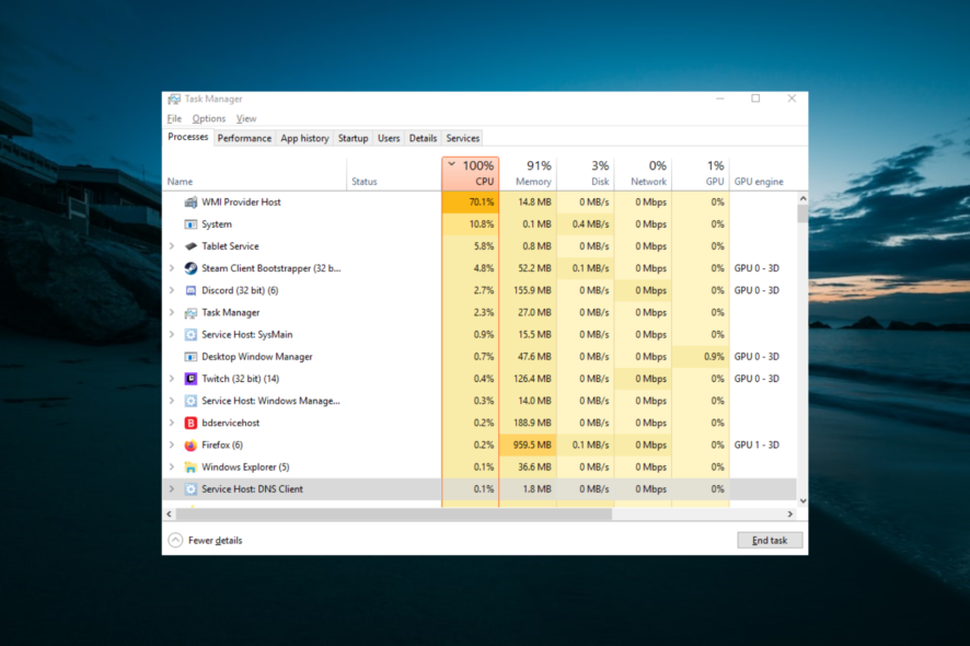 wmi provider host high cpu