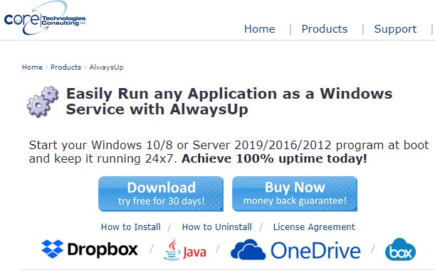 AlwaysOn website - OneDrive can't run with full admin rights