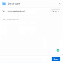 How to upload files to others' Dropbox account