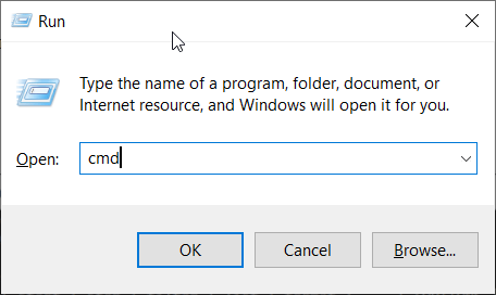 How to run command Prompt