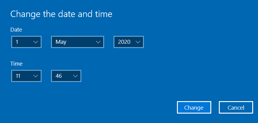 The Change the date and time window Change the date and time window hulu error 5005, 5003