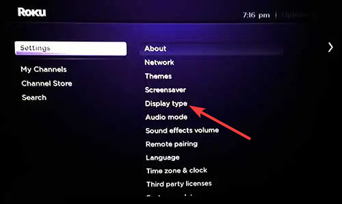 display type