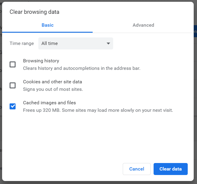 Clear browsing data options in Chrome Clear browsing data options hulu error 5005, 5003