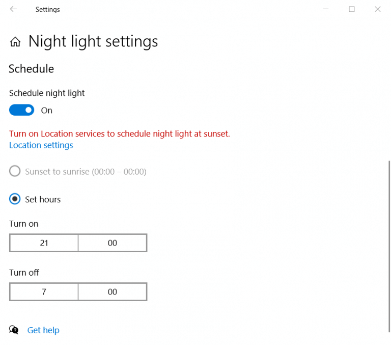 How to screen tint Windows 10 to a warmer color