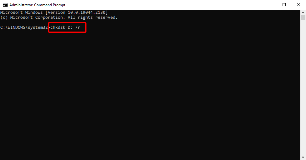 chkdsk