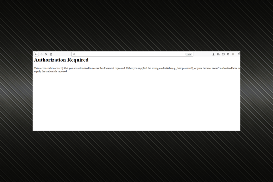 Browser Doesn't Supply the Credentials Required [Fix Easily]