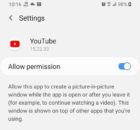 Youtube picture in picture not working