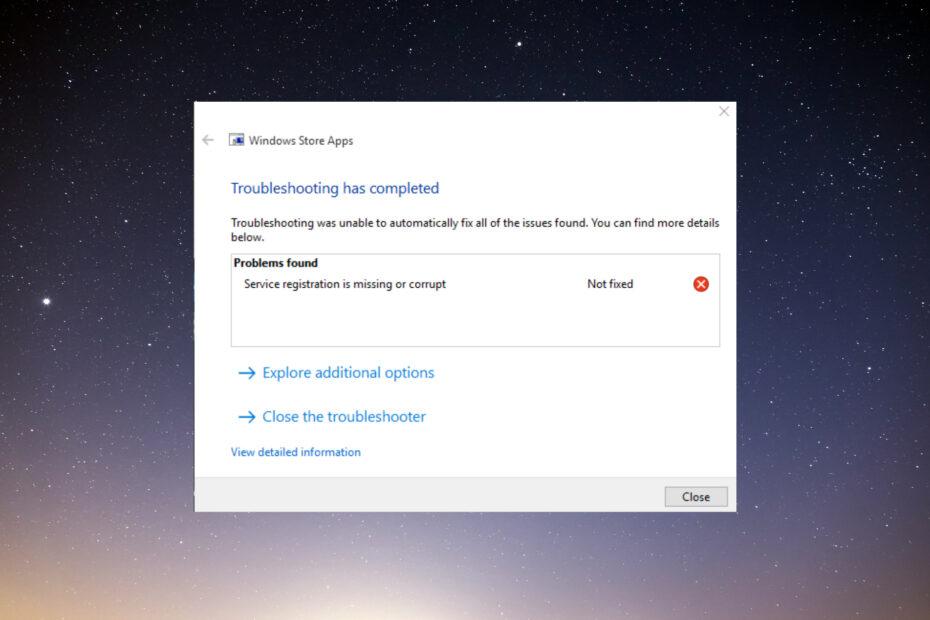 Service Registration Is Missing or Corrupt: 10 Ways to Fix It