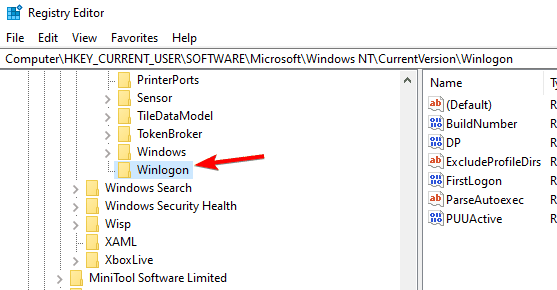 winlogon key registry winlogon your roaming profile was not completely synchronized