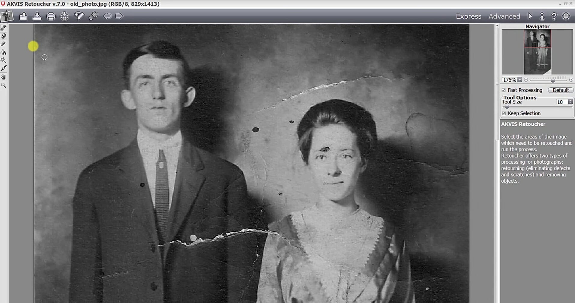 The AKVIS Retoucher software AKVIS Retoucher old photo restoration software for mac
