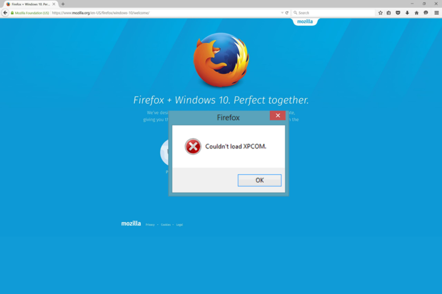 Couldn’t load XPCOM firefox