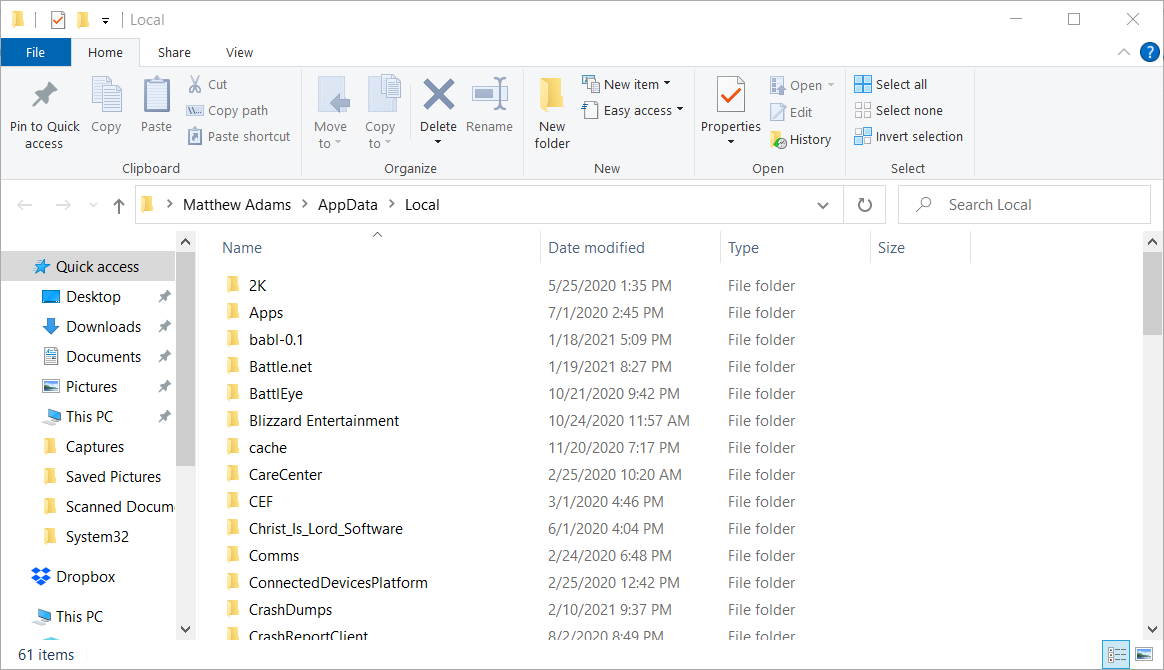 Local folder browser discord live viewing not working