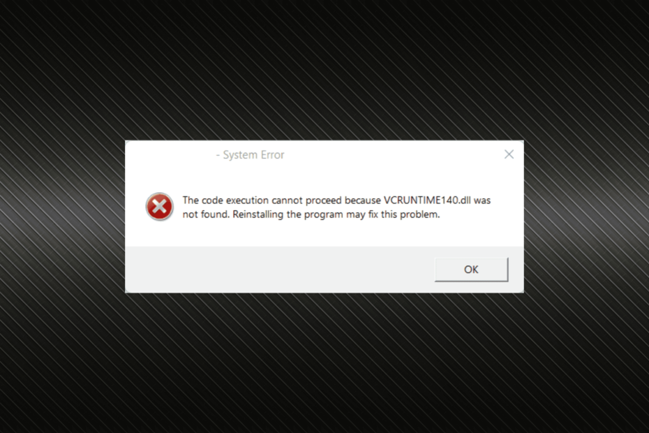 VCRuntime140.dll Not Found: 5 Ways to Get Missing DLL Back