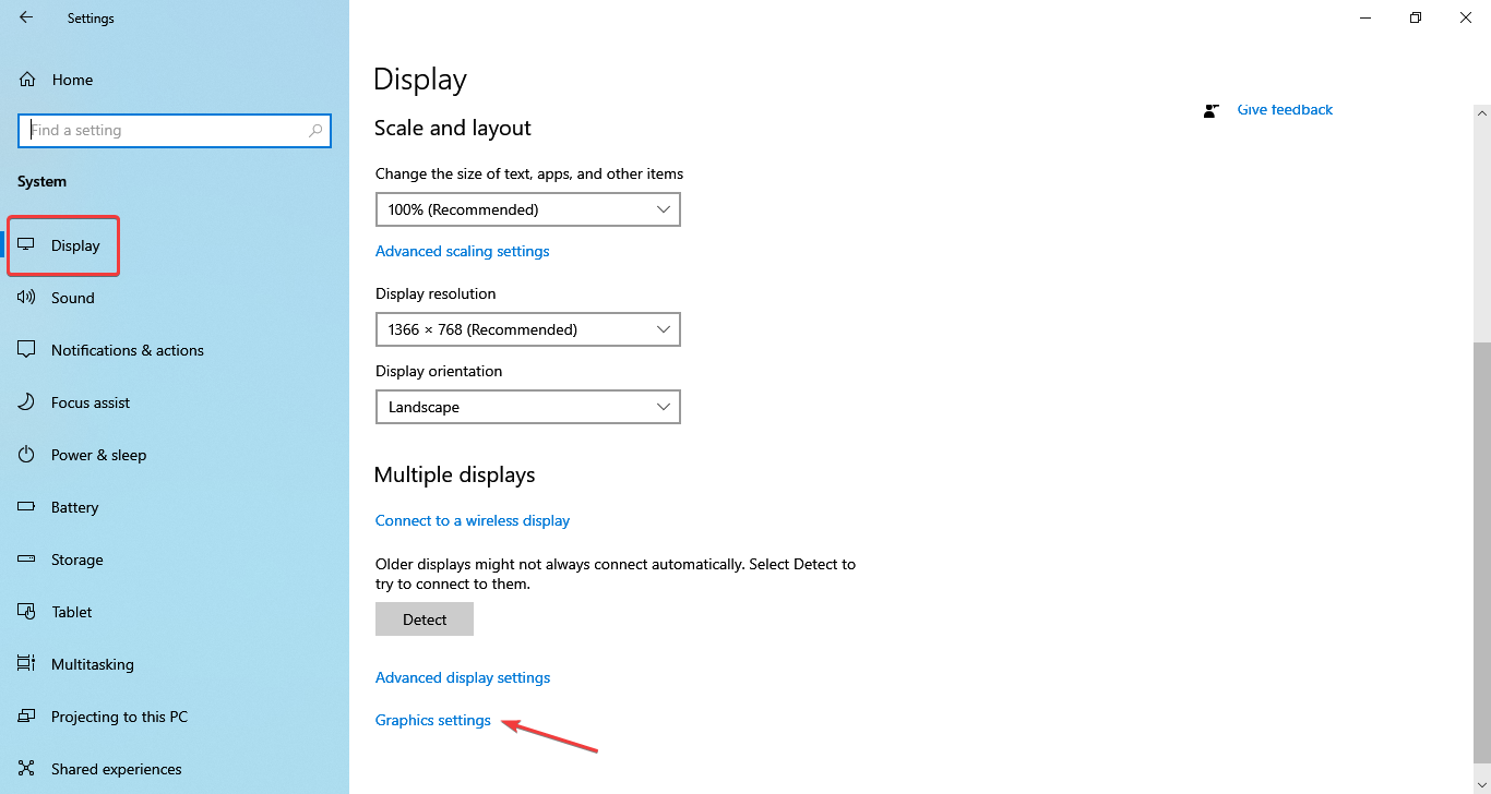 graphics setting to fix windows 10 low fps