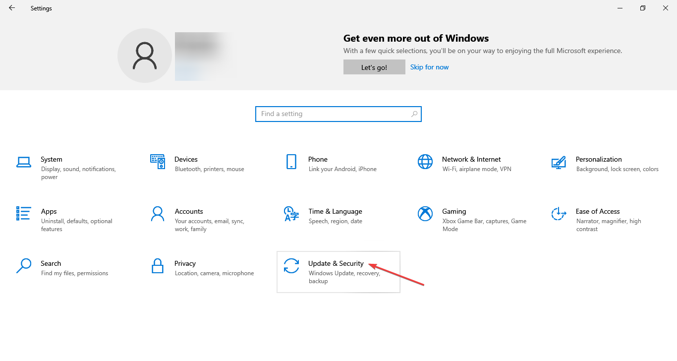 update & security