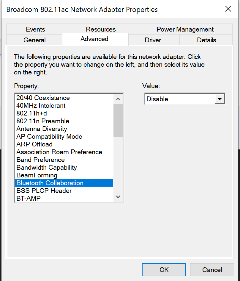 The Bluetooth Collaboration setting bluetooth audio stuttering windows 10