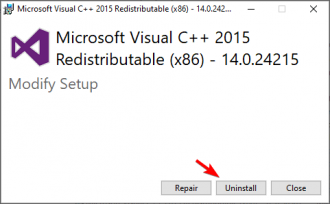 Fix: Can't Install Microsoft Visual C++ 2015 Redistributable