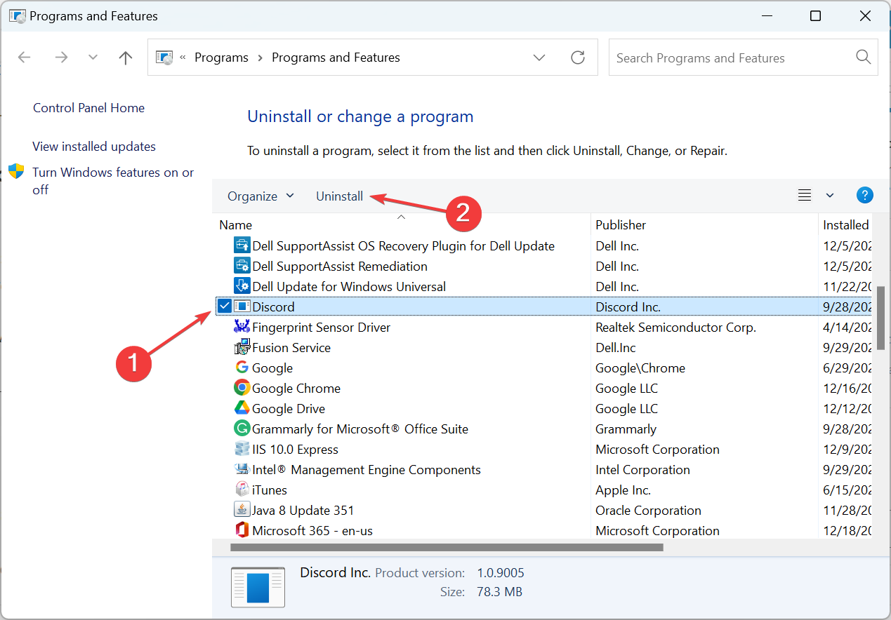 uninstall apps to fix games crash when changing resolution