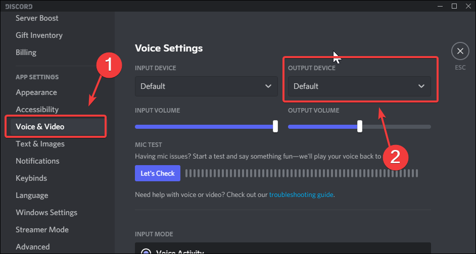 Discord statisk støy under streaming