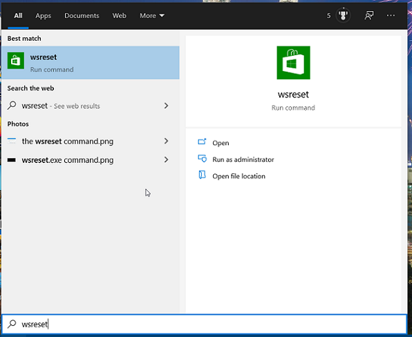 The wsreset search result wsreset search result microsoft solitaire collection not connecting to internet