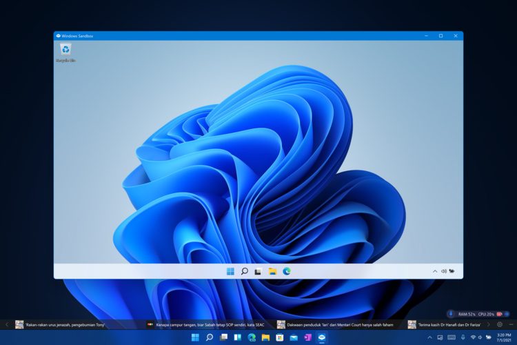 caixa de areia do Windows 11