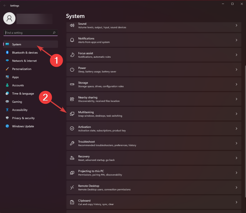snap layouts system