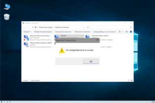 Network Connections An Unexpected Error Occurred [SOLVED]