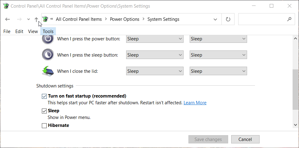 The Turn on fast startup checkbox The Turn on fast startup option airpods won't connect to pc