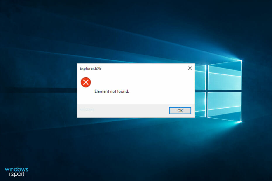 Element Not Found error in Windows 10/11 [Quick Fix]
