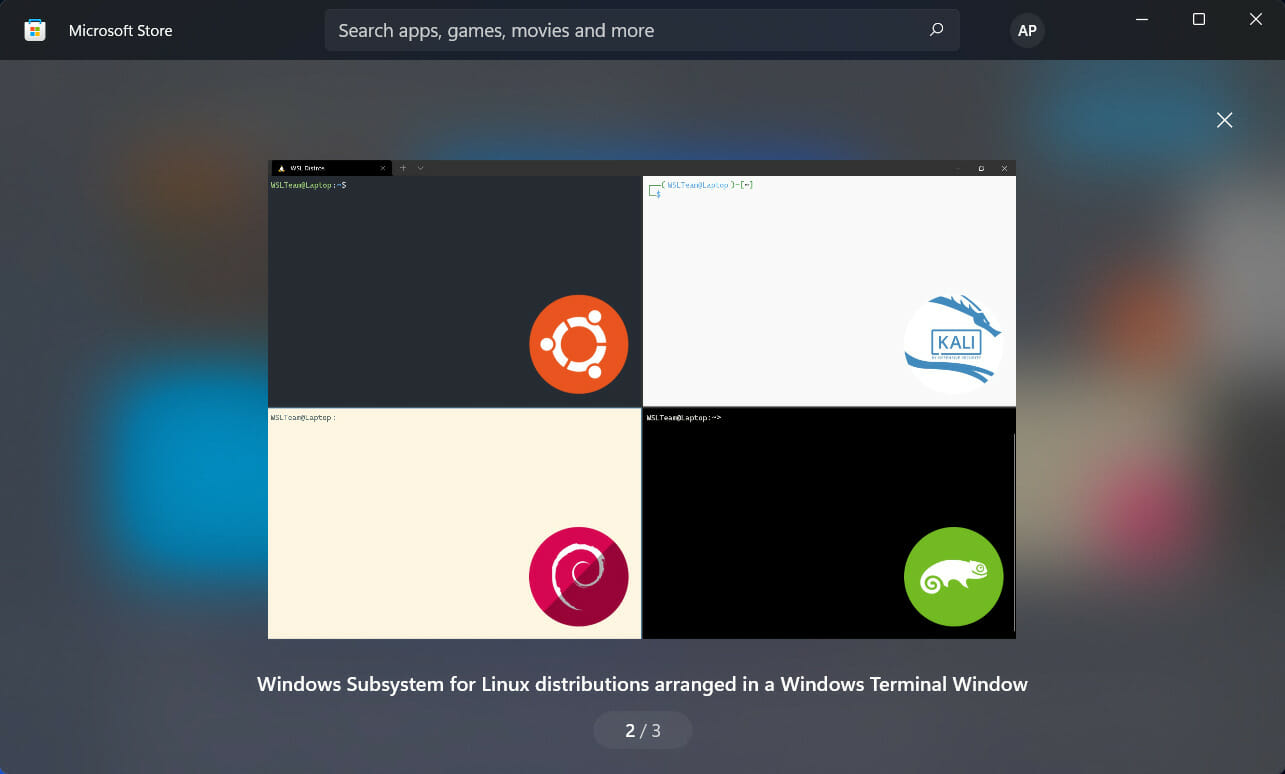 WSL is now available on the Windows 11 Store