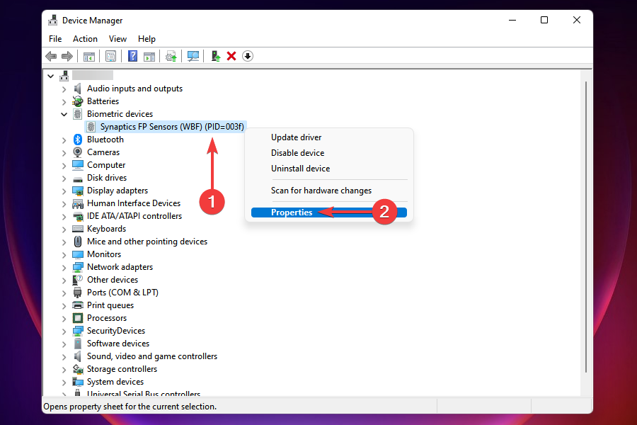 Change device power settings to fix driver power state failure error