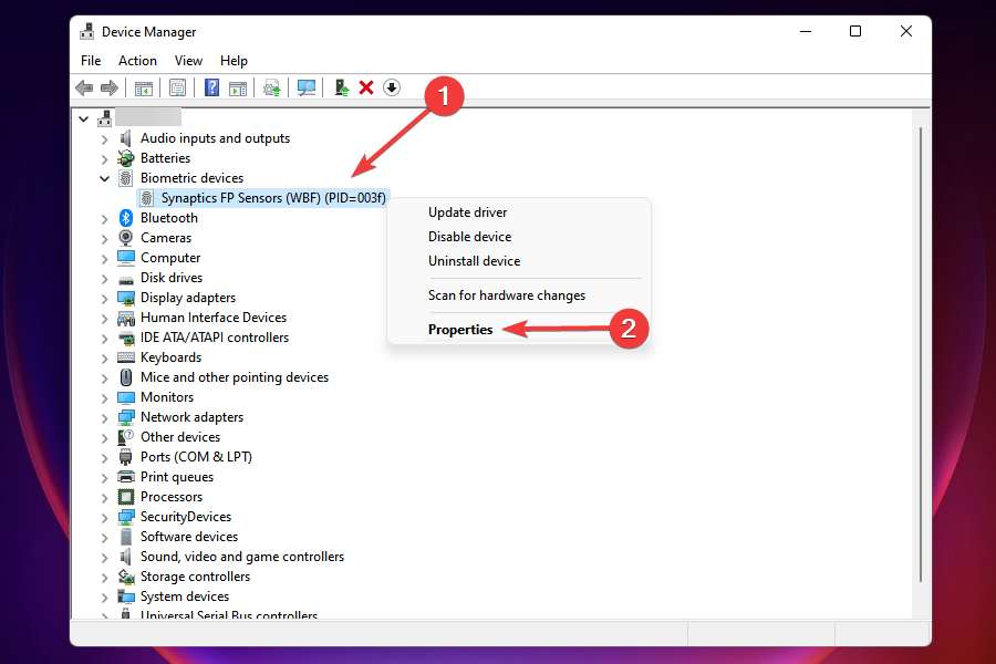 Device Properties