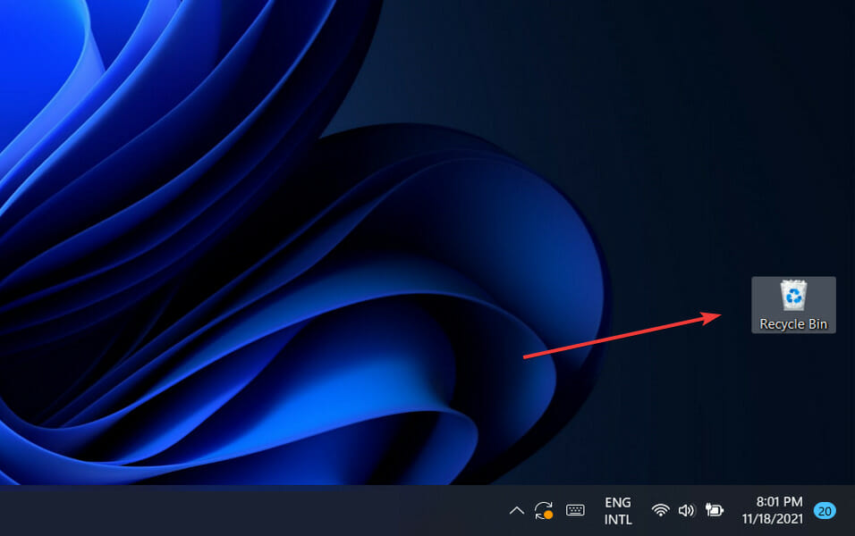 click recycle bin recover deleted files windows 11