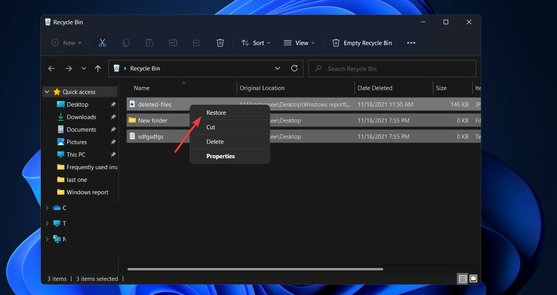 restore-deleted-files recover deleted files windows 11