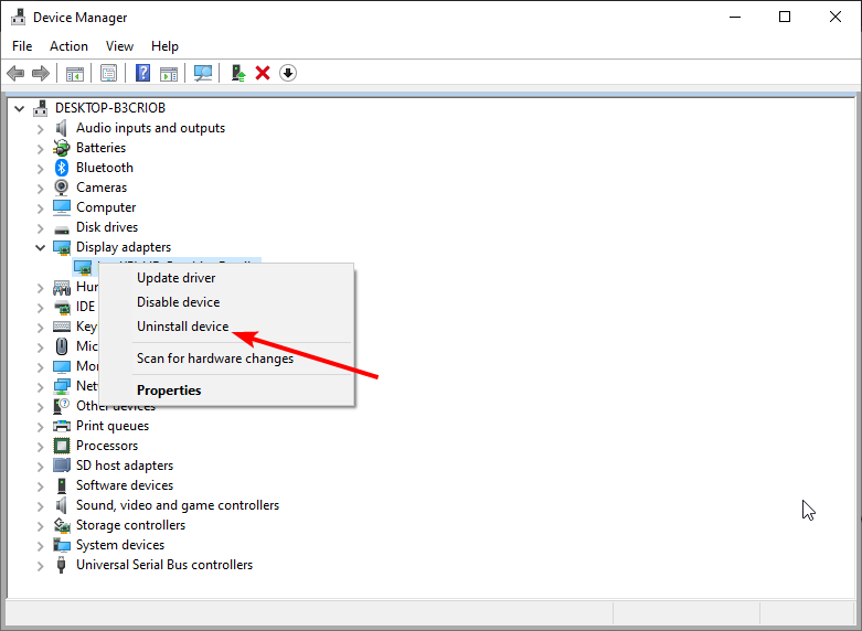 uninstall deviceHuion Tablet Driver not Opening