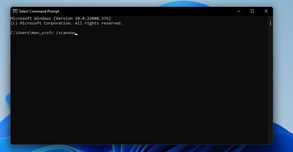 sfc scan command