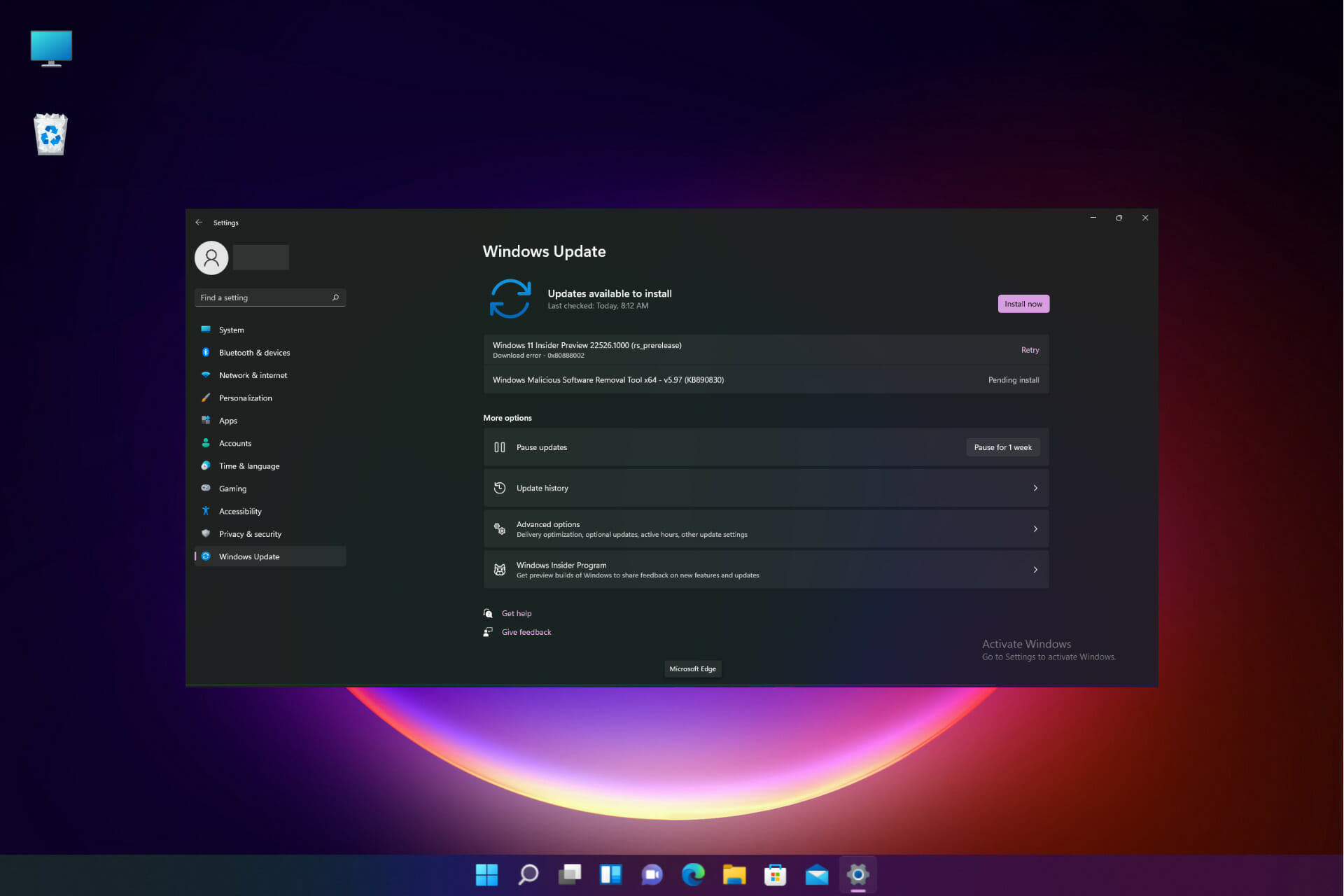 Windows 11 has a new KB5009566 patch to fix vulnerability issues