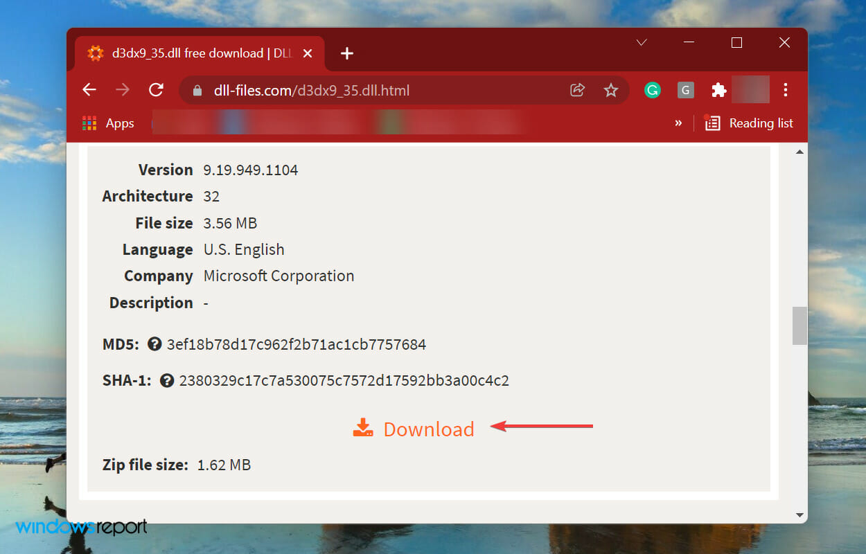 Download DLL file
