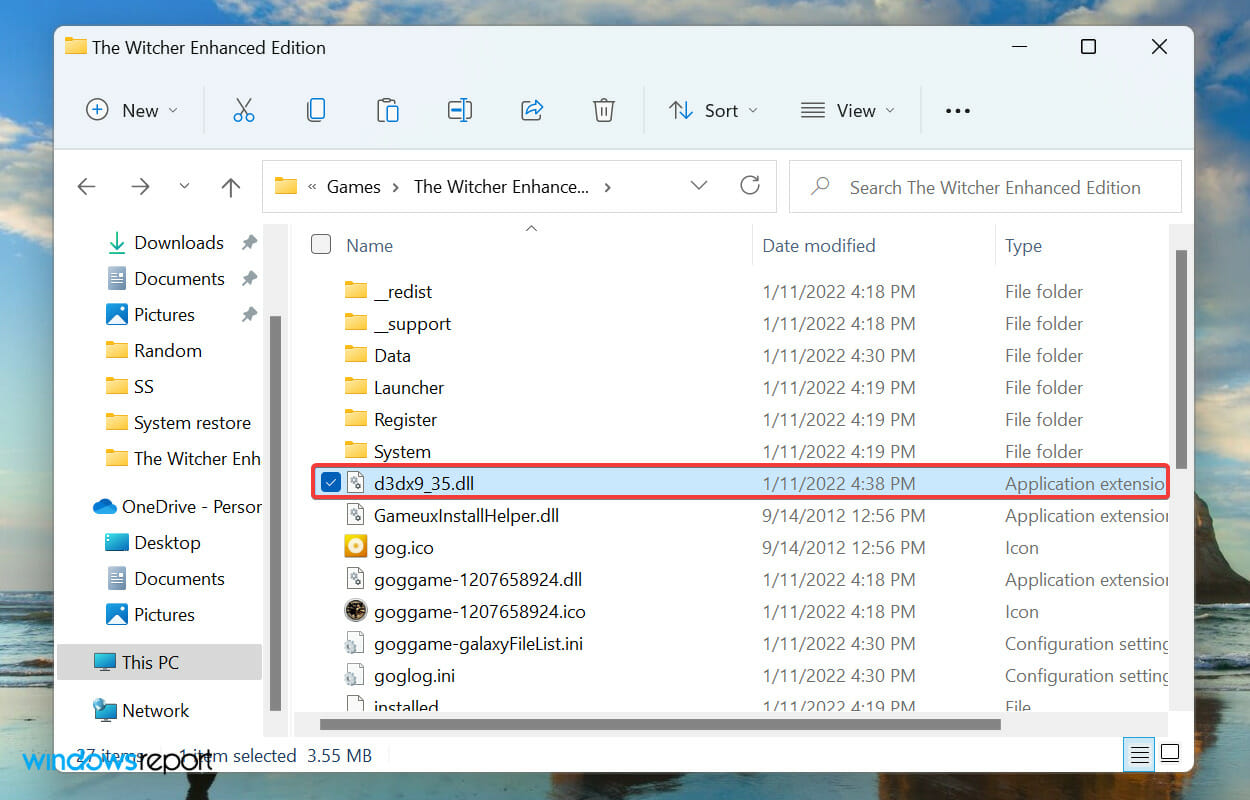 Paste dll file