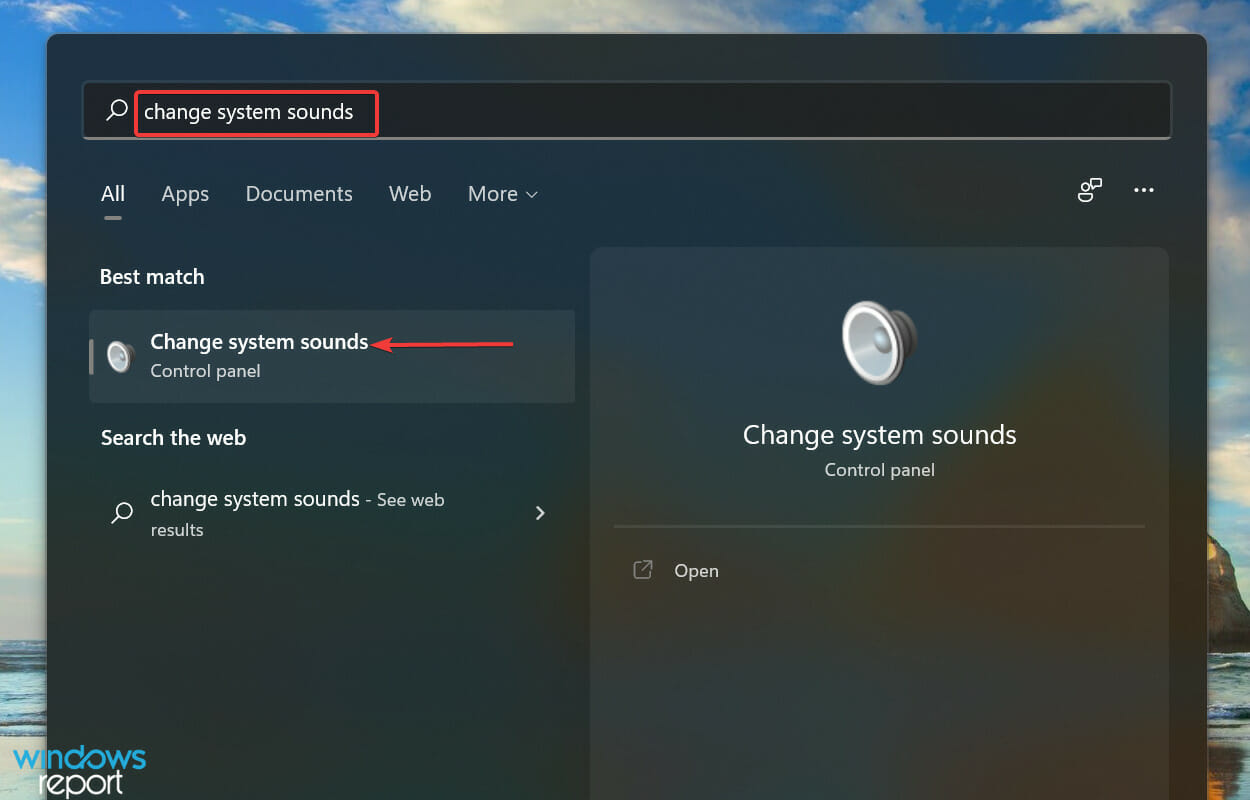 Search for Change system sounds to fix skype stereo mix not working