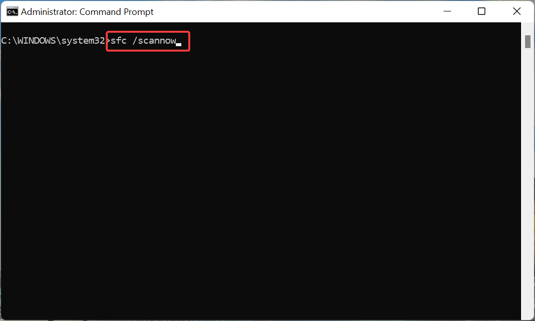 Execute a verificação SFC para corrigir o srttrail.txt do Windows 11