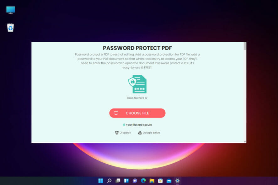 How to encrypt PDF file