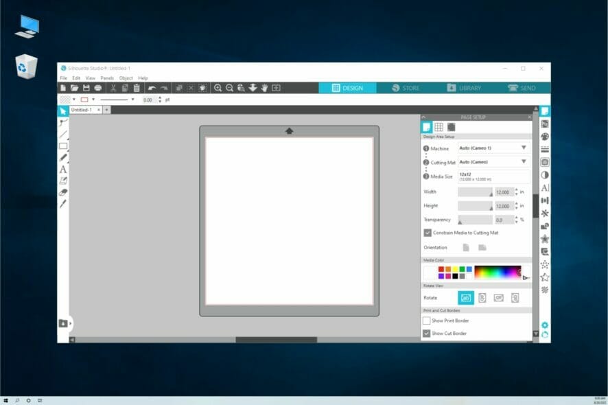 Fix Silhouette Studio crashing