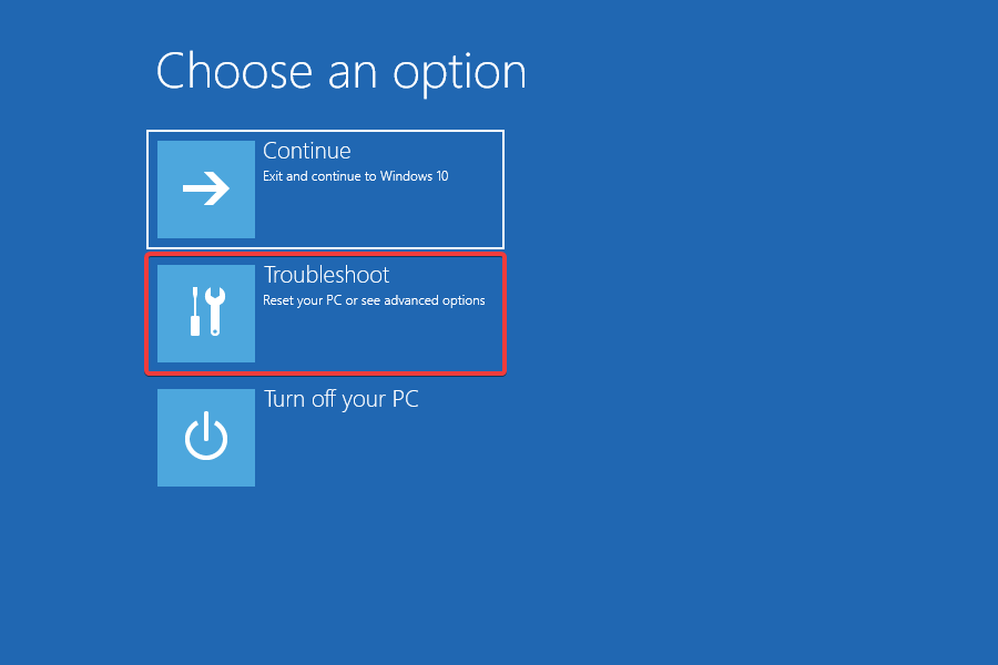 Solução de problemas para reparar o Windows 10