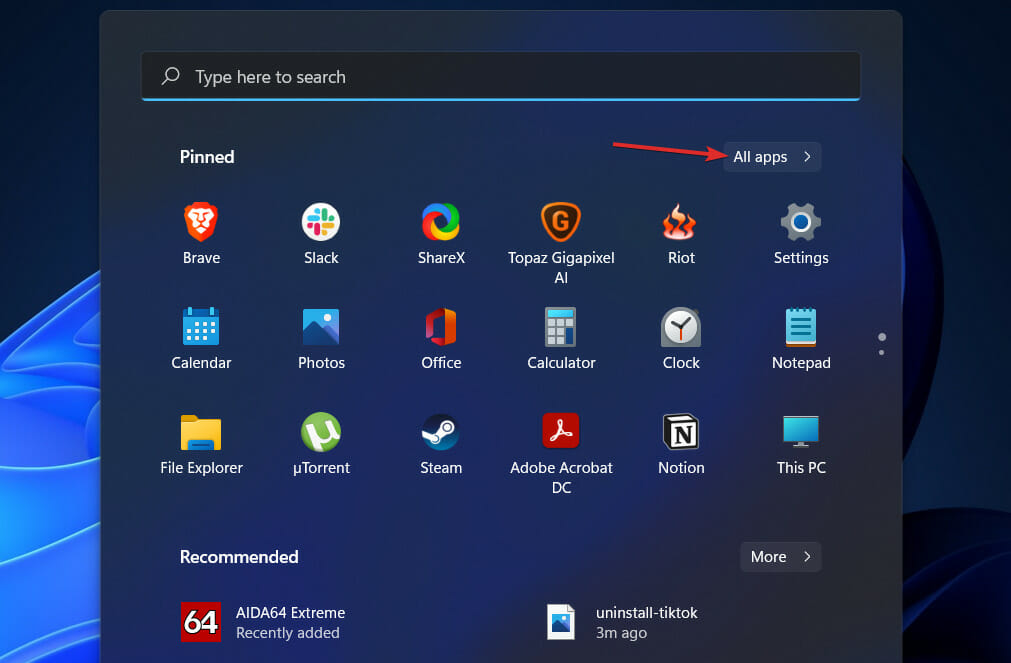 all-apps windows 11 remove tiktok