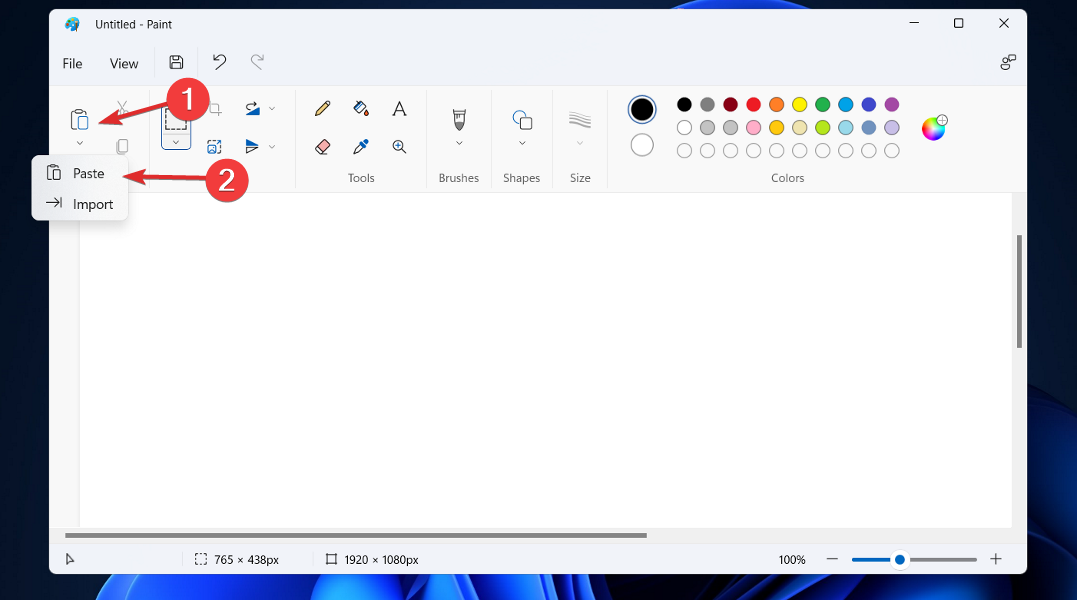 paint-paste How to screenshot on hp envy x360