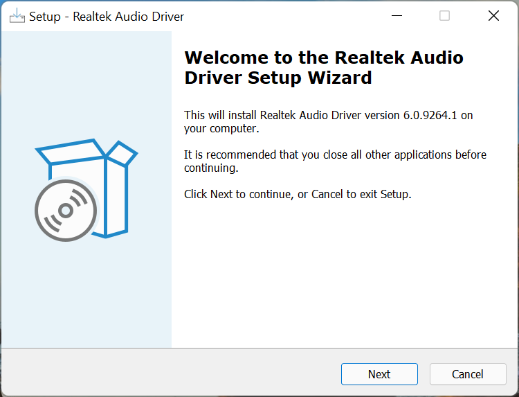 Ladda ner fullständig installation för realtek audio drivrutin för windows 11